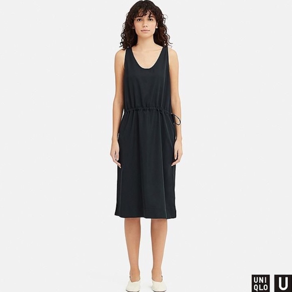 Uniqlo Black Midi Dress - Picture 1 of 11